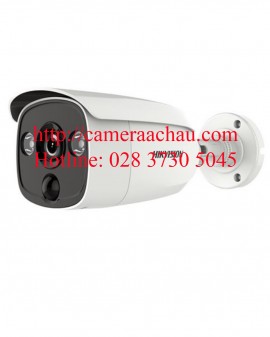 Camera HD-TVI 2.0MP HIKVISION DS-2CE12D0T-PIRLO có đèn cảnh báo ánh sáng trắng và có cổng báo động